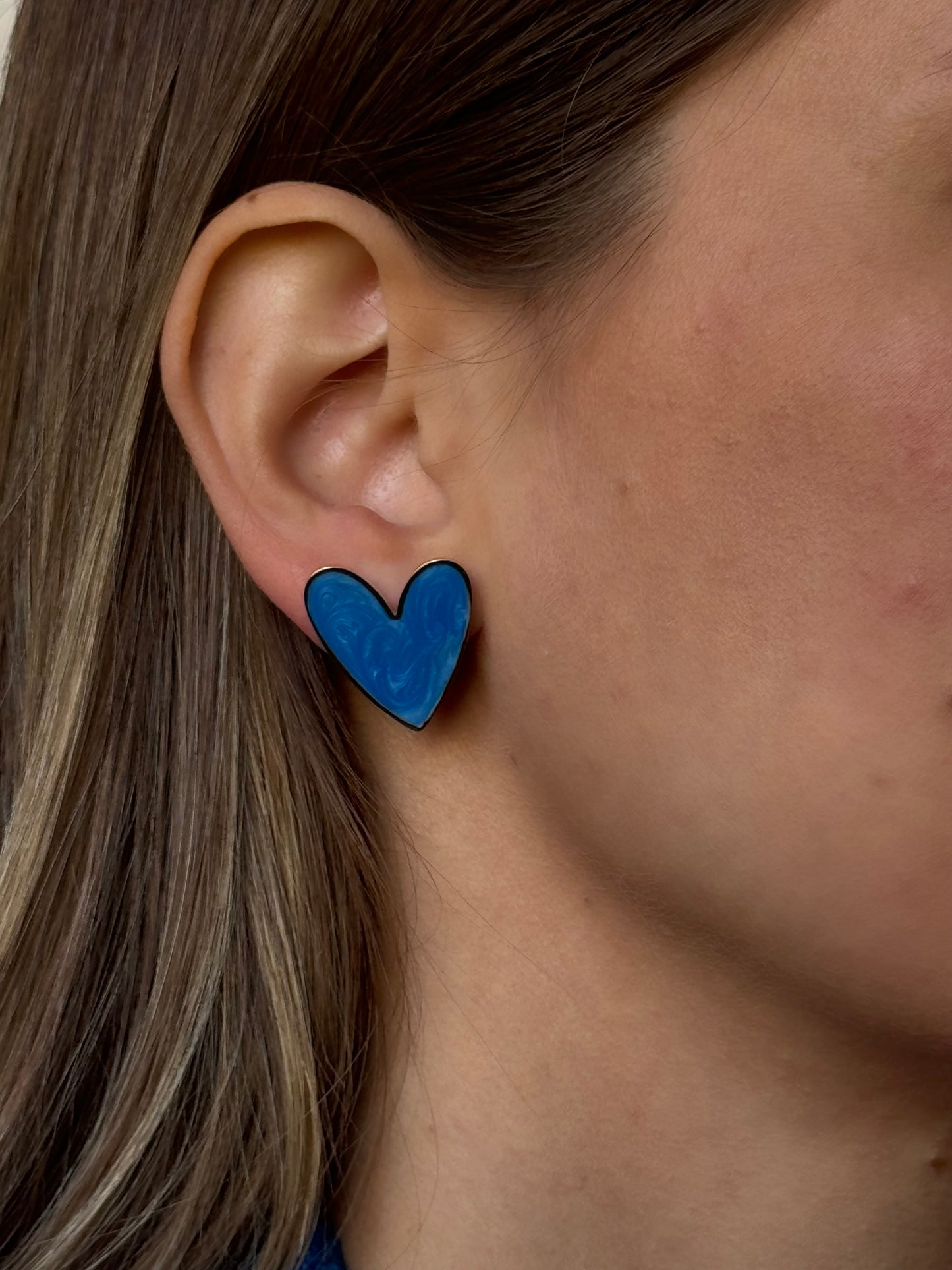 Minđuše Heart color